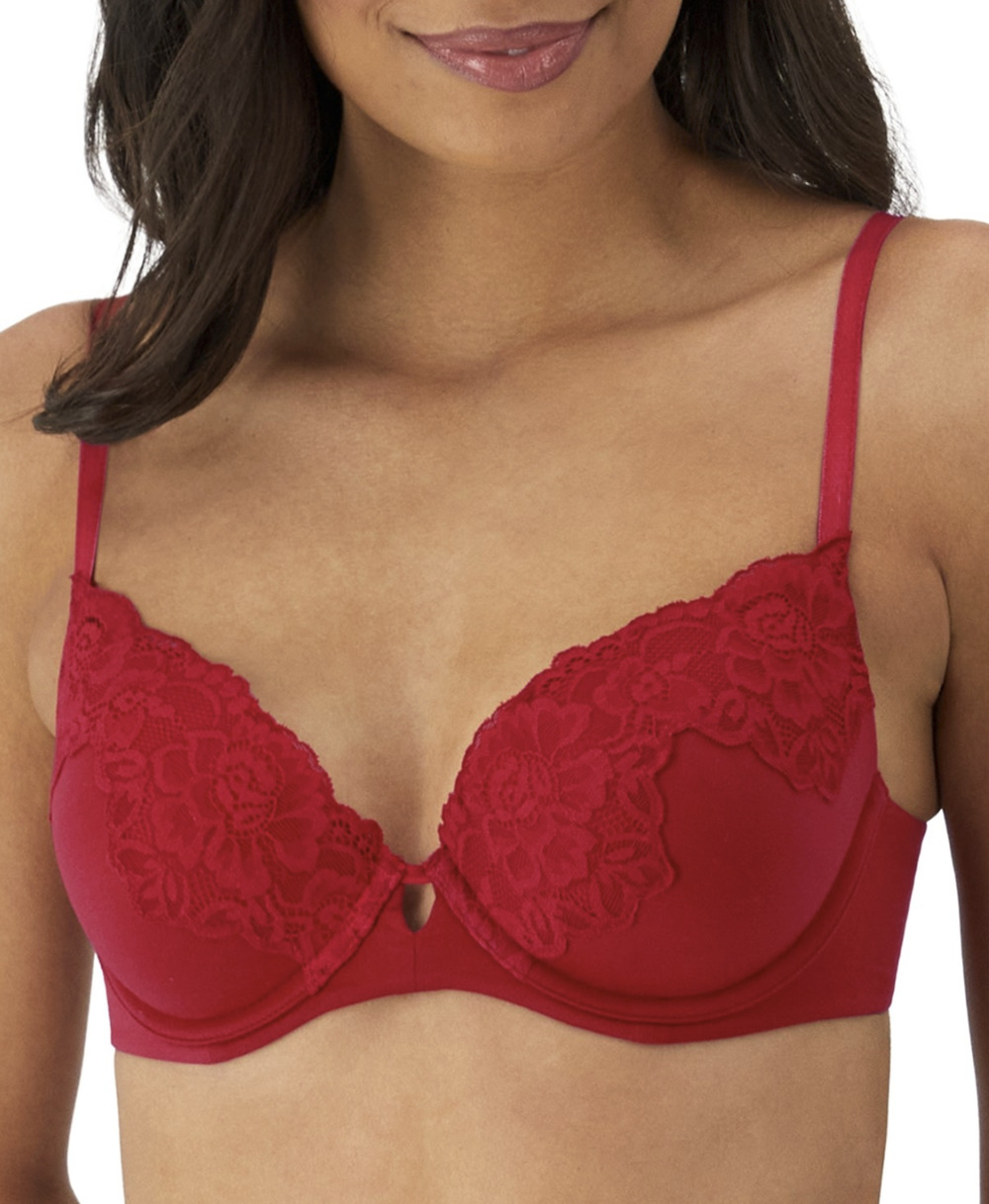 Maidenform Women Comfort Devotion Your Lift Underwire Bra Impulse Red Size 36A
